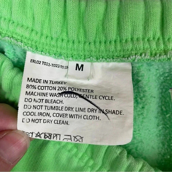 ERL Neon Green Lounge Joggers - Picture 9 of 12